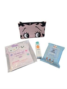Creme Shop X Hello Kitty X BT21 With Betty Boop Pouch Skincare Bundle